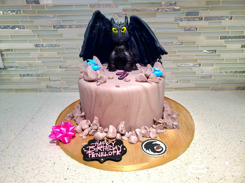 Toothless Dragon Birthday Cake