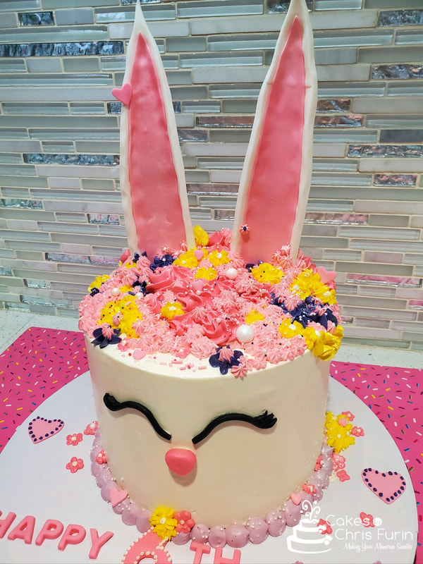 Bunny Rabbit Birthday Cake