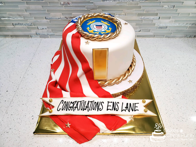U.S. Coast Guard Promotion Cake